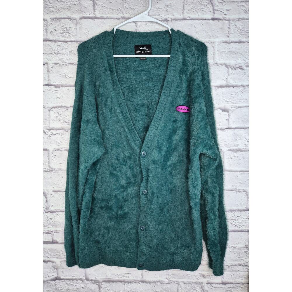 Vans X Curren X Knost Cardigan Teal Unisex Size Medium Thalia Pilgrim Saturday's - Picture 3 of 9